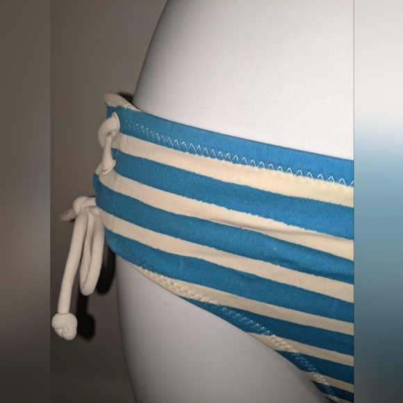 3/$25 Striped lace up halter bikini - Picture 4 of 5